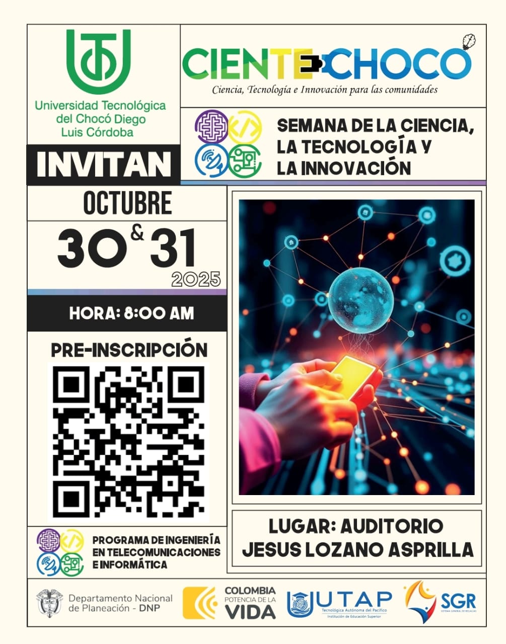 UTCH celebra la Semana de la Ciencia, la Tecnología y la Innovación con el Seminario “Innovación, Conectividad y Futuro Digital”
