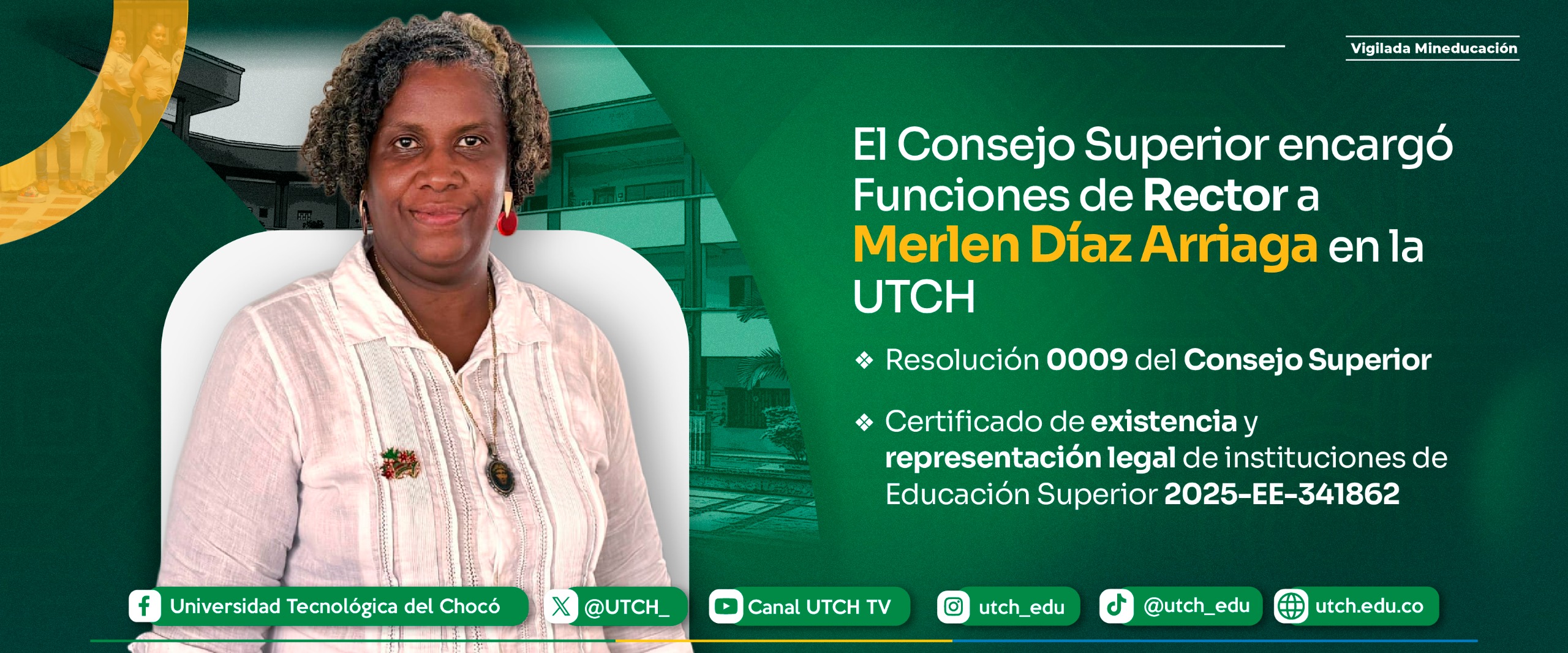 El Consejo Superior encargó las funciones de Rector.