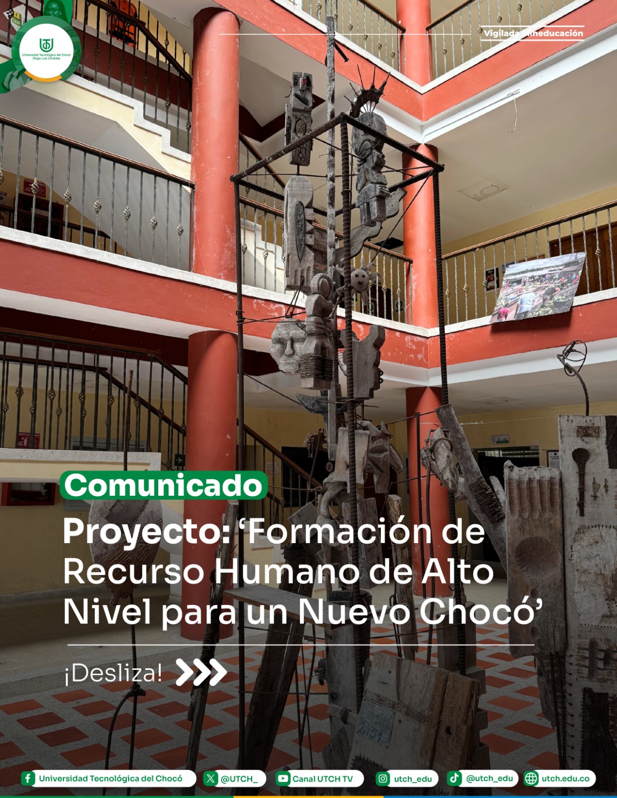 Comunicado Proyecto: Formación de Recurso Humano de Alto Nivel para un Nuevo Chocó
