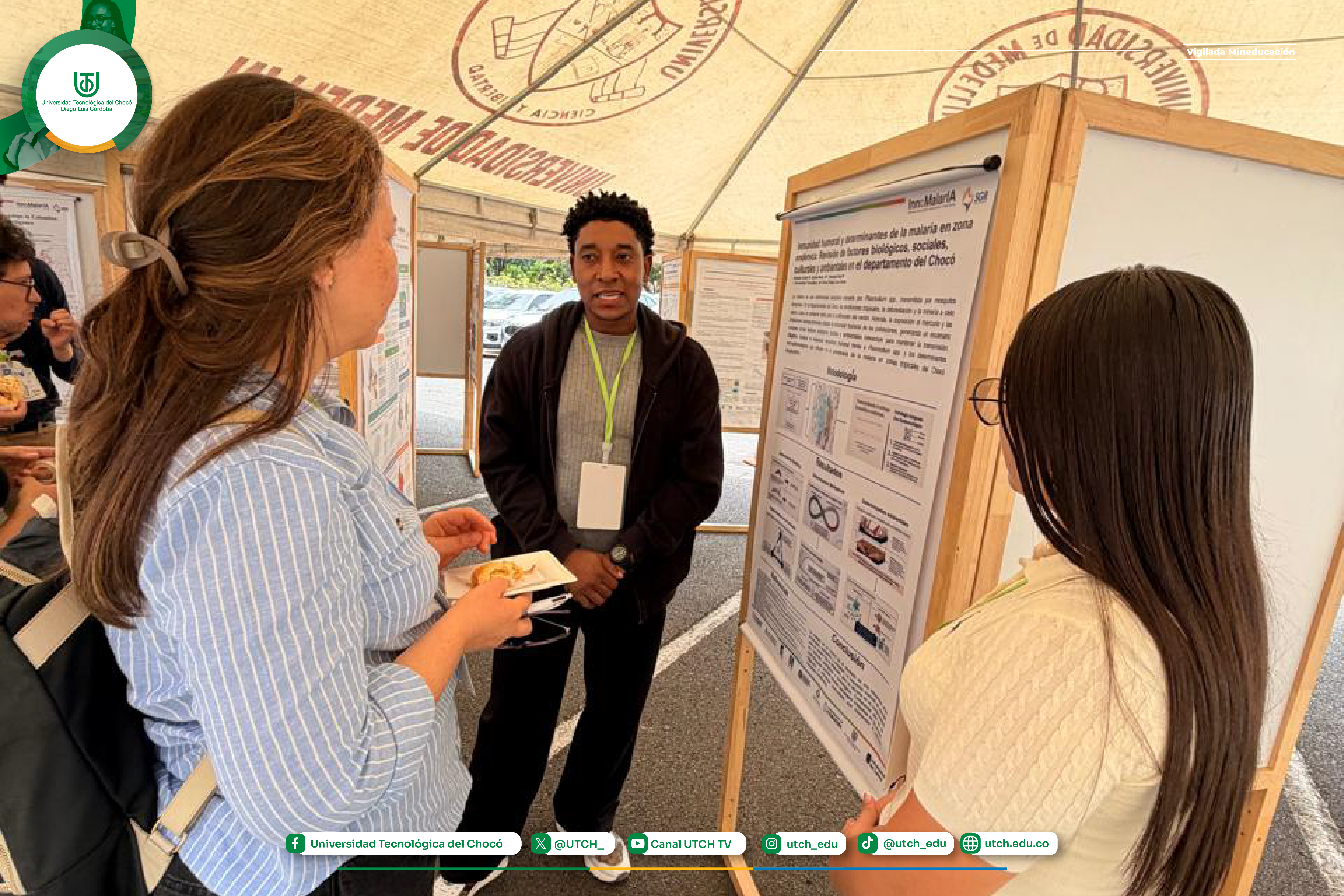 Medicina de la UTCH marca presencia en encuentro científico nacional sobre malaria en Medellín