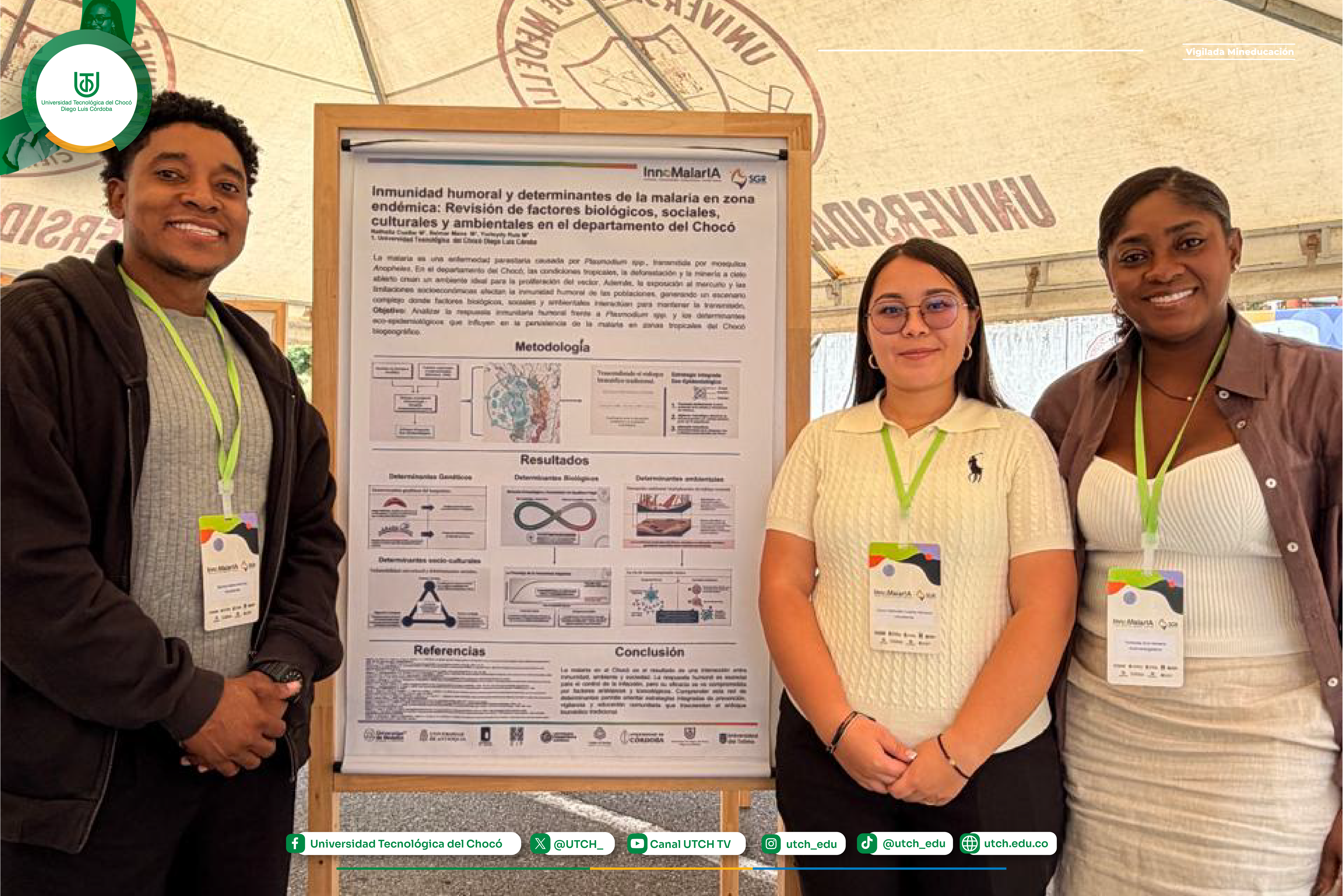 Medicina de la UTCH marca presencia en encuentro científico nacional sobre malaria en Medellín