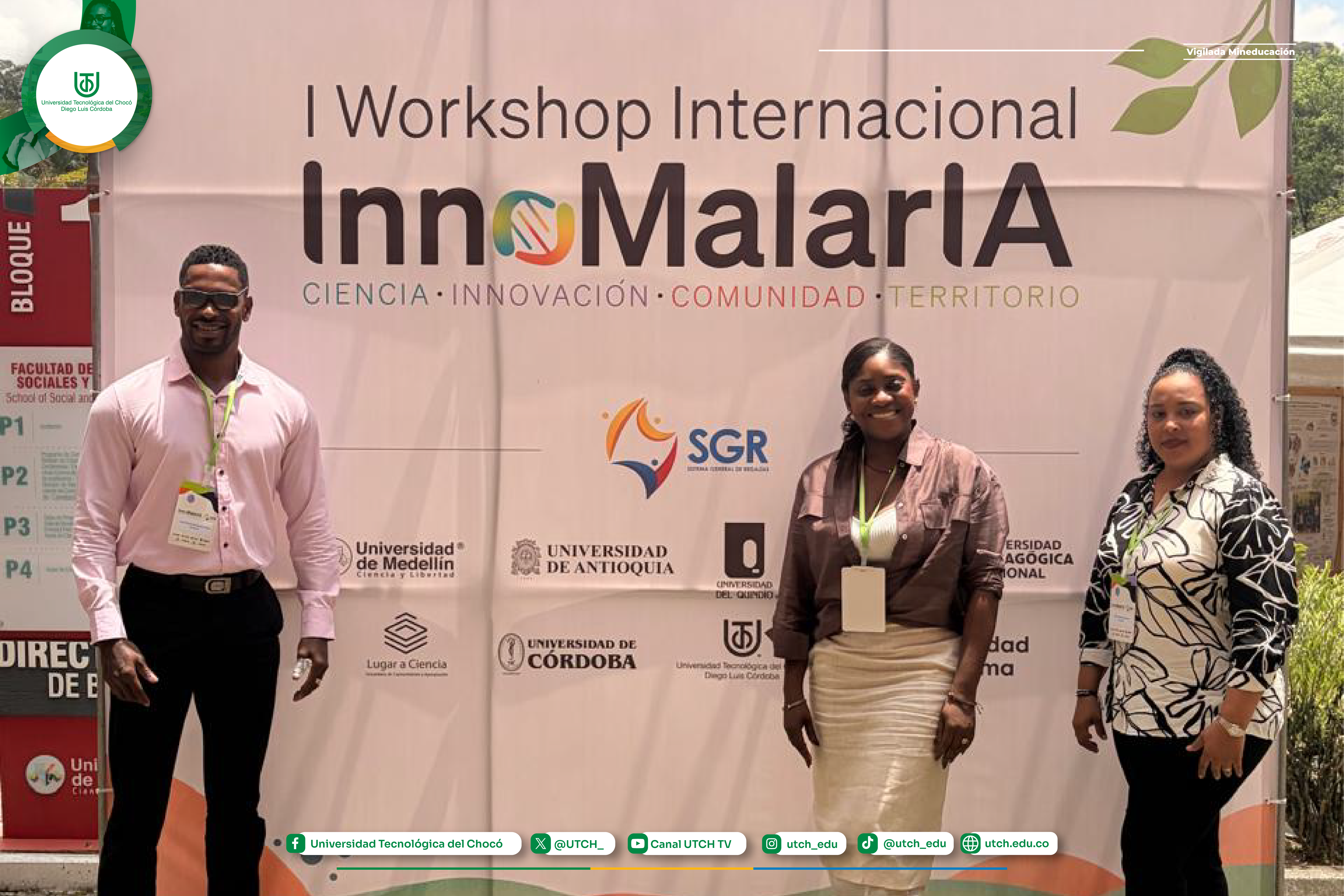 Medicina de la UTCH marca presencia en encuentro científico nacional sobre malaria en Medellín